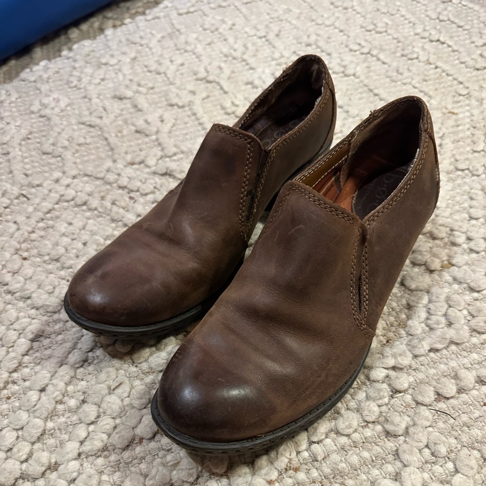 B.O.C Born concepts leather heel slip-on shoe